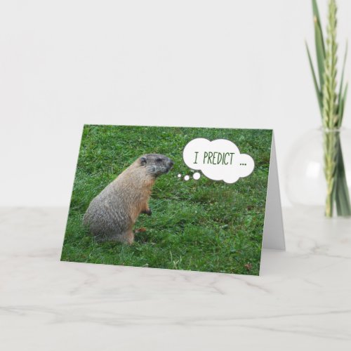 Happy Groundhog Day Card