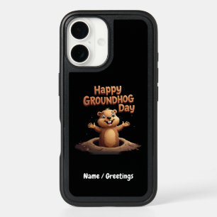 Happy Groundhog Day Celebrate with Humor, Fun iPhone 16 Case