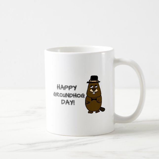 Happy Groundhog Day! Coffee Mug (Right)