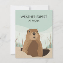 Happy Groundhog Day Cute Colorful Woodchuck 