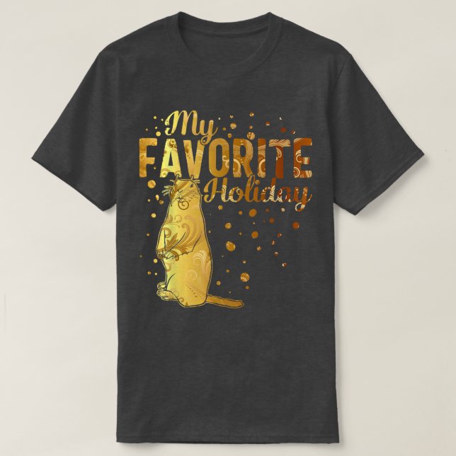 Happy Groundhog Day Favorite Holiday February 2nd  T-Shirt (Design Front)