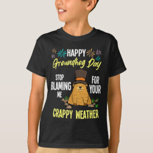 Happy Groundhog Day Funny Groundhog Lover T-Shirt