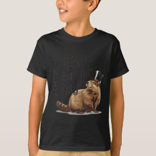 Happy Groundhog Day Ground Hog Animal Costume Men T-Shirt