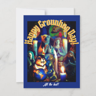 Happy Groundhog Day  Holiday Card