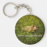 Happy Groundhog Day! keychain
