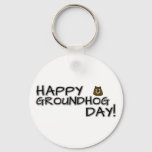 Happy Groundhog Day! Keychain