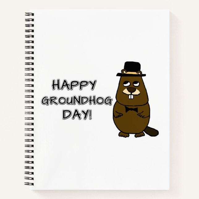 Happy Groundhog Day! Notebook (Front)