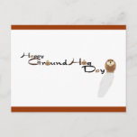 Happy Groundhog Day Postcard