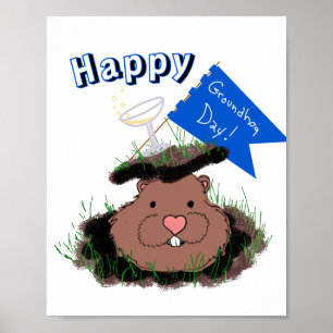 Happy Groundhog Day Poster
