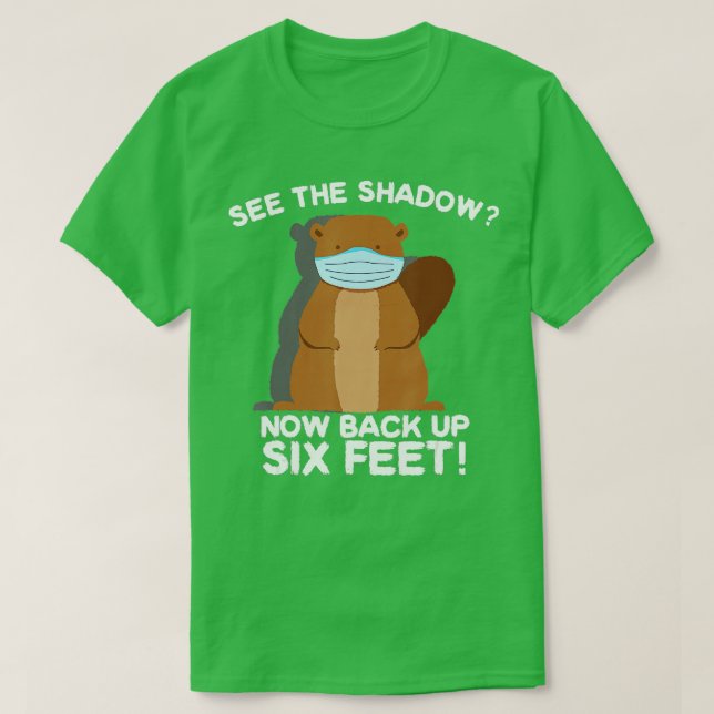 Happy Groundhog Day Punxsutawney Phil Quarantine M T-Shirt (Design Front)