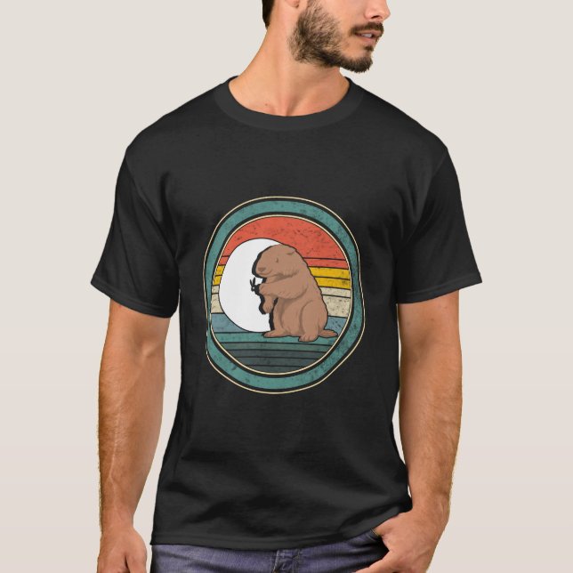 Happy Groundhog Day Shirt, Woodstock Illinois, T-Shirt (Front)