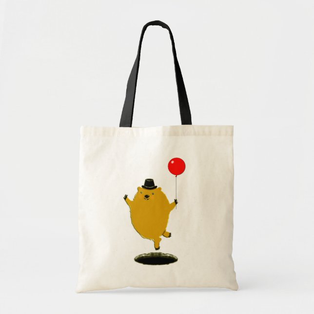 Happy Groundhog Tote Bag (Front)