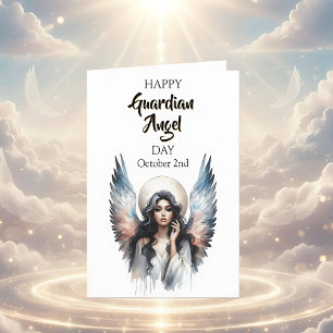Happy Guardian Angel Day (Hispanic) Card