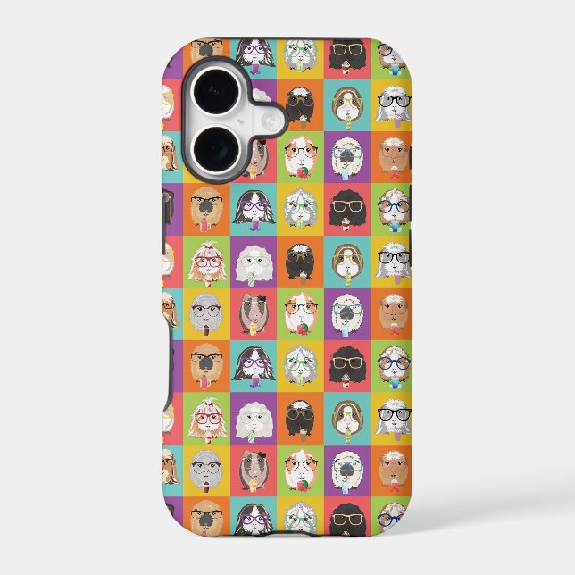Happy Guinea Pigs Iphone Case (Back)