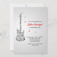Happy Guitar Invitation