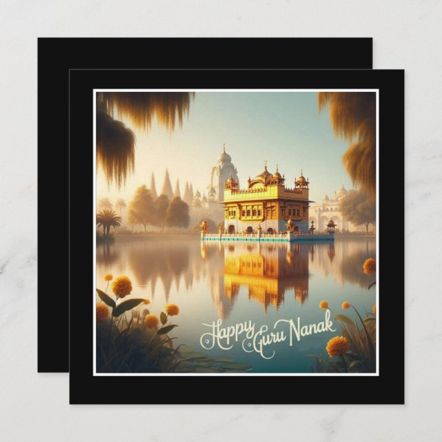 Happy Guru Nanak Card (Front/Back)
