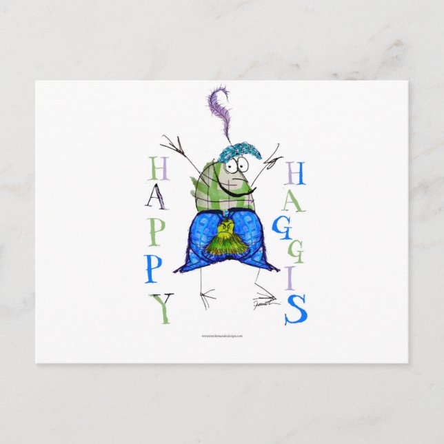 happy haggis postcard (Front)