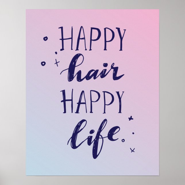 Happy Hair Happy Life Poster (Front)