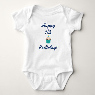 Happy Half Birthday! 6 Month Birthday Baby Bodysuit