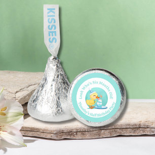 Happy Half Birthday Baby Duck with Cake Party Hershey®'s Kisses®