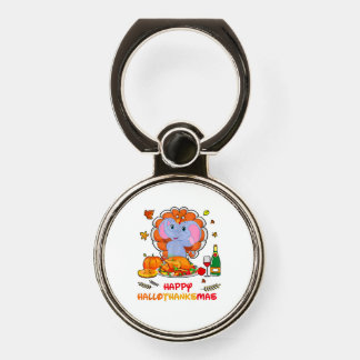 Happy Hallo Elephant Drinking Wine Thank You Gift Phone Ring Stand