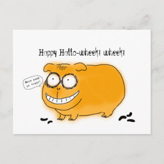 Happy Hallo-wheek wheek Postcard
