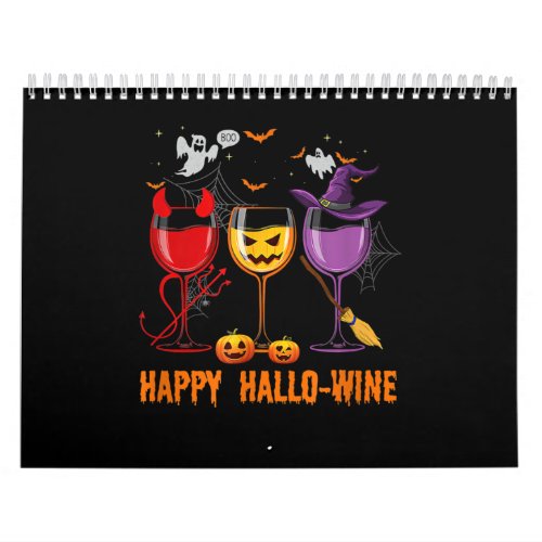 happy hallo_wine funny halloween glass wine drink calendar