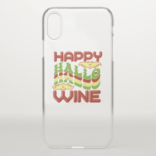 Happy Hallo Wine Halloween iPhone X Case