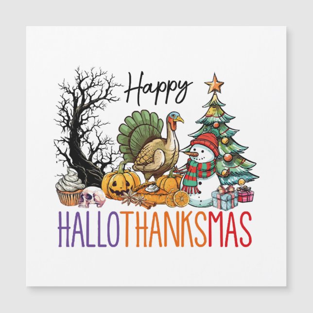 Happy Hallothanksmas Clipart (Front)
