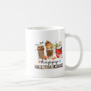 Happy Hallothanksmas Coffee Halloween Thanksgiving Coffee Mug