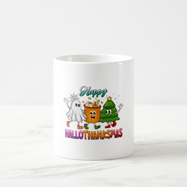Happy Hallothanksmas Coffee Mug (Center)