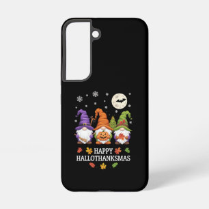 Happy Hallothanksmas Gnomes Lover Halloween Xmas Samsung Galaxy S22 Case