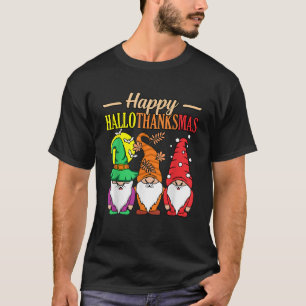 Happy Hallothanksmas Halloween Thanksgiving Christ T-Shirt