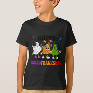 Happy Hallothanksmas Halloween Thanksgiving Christ T-Shirt