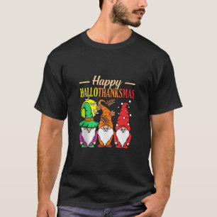 Happy Hallothanksmas Halloween Thanksgiving Christ T-Shirt