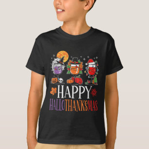 Happy Hallothanksmas Halloween Thanksgiving Christ T-Shirt