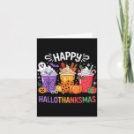 Happy Hallothanksmas Halloween Thanksgiving Merry  Card