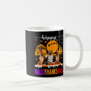 Happy Hallothanksmas Halloween Xmas German Shepher Coffee Mug
