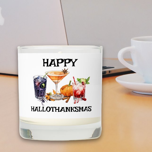 Happy Hallothanksmas Hallween Christmas Scented Candle (Creator Uploaded)