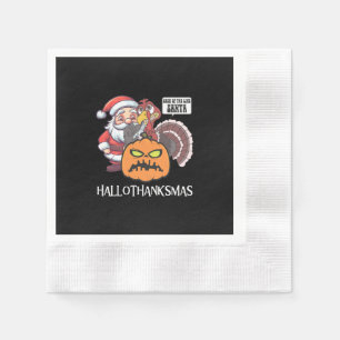 Happy Hallothanksmas Napkins