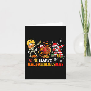 Happy Hallothanksmas Nurse Halloween Thanksgiving  Card