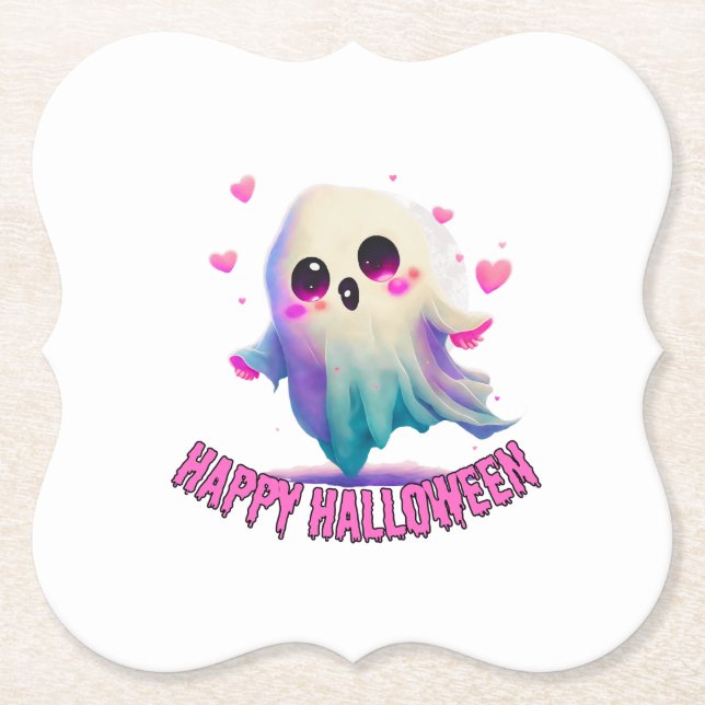 Happy Halloween 06.b Paper Coaster (Front)