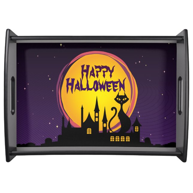 Happy Halloween 11A Serving Tray (Front)