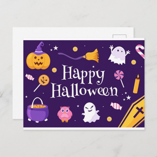 HAPPY HALLOWEEN 12 Postcard (Front/Back)