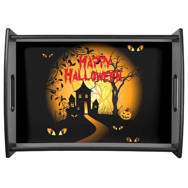 Happy Halloween 12 Serving Tray (Front)