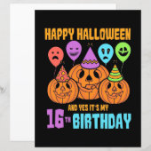 Happy Halloween 16th Birthday (Front/Back)
