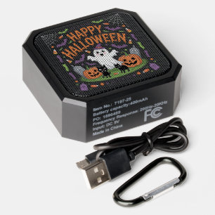 Happy Halloween 2025 Ghost Scary Pumpkin Bluetooth Speaker