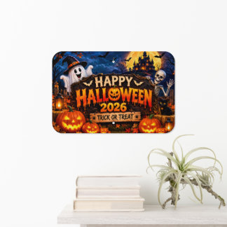 Happy Halloween 2026 Trick or Treat Yard Sign – Sp