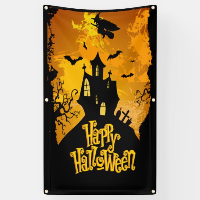Happy Halloween 2 Banner (Vertical)