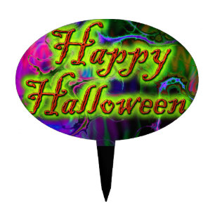 Happy Halloween 2 Cake Pick